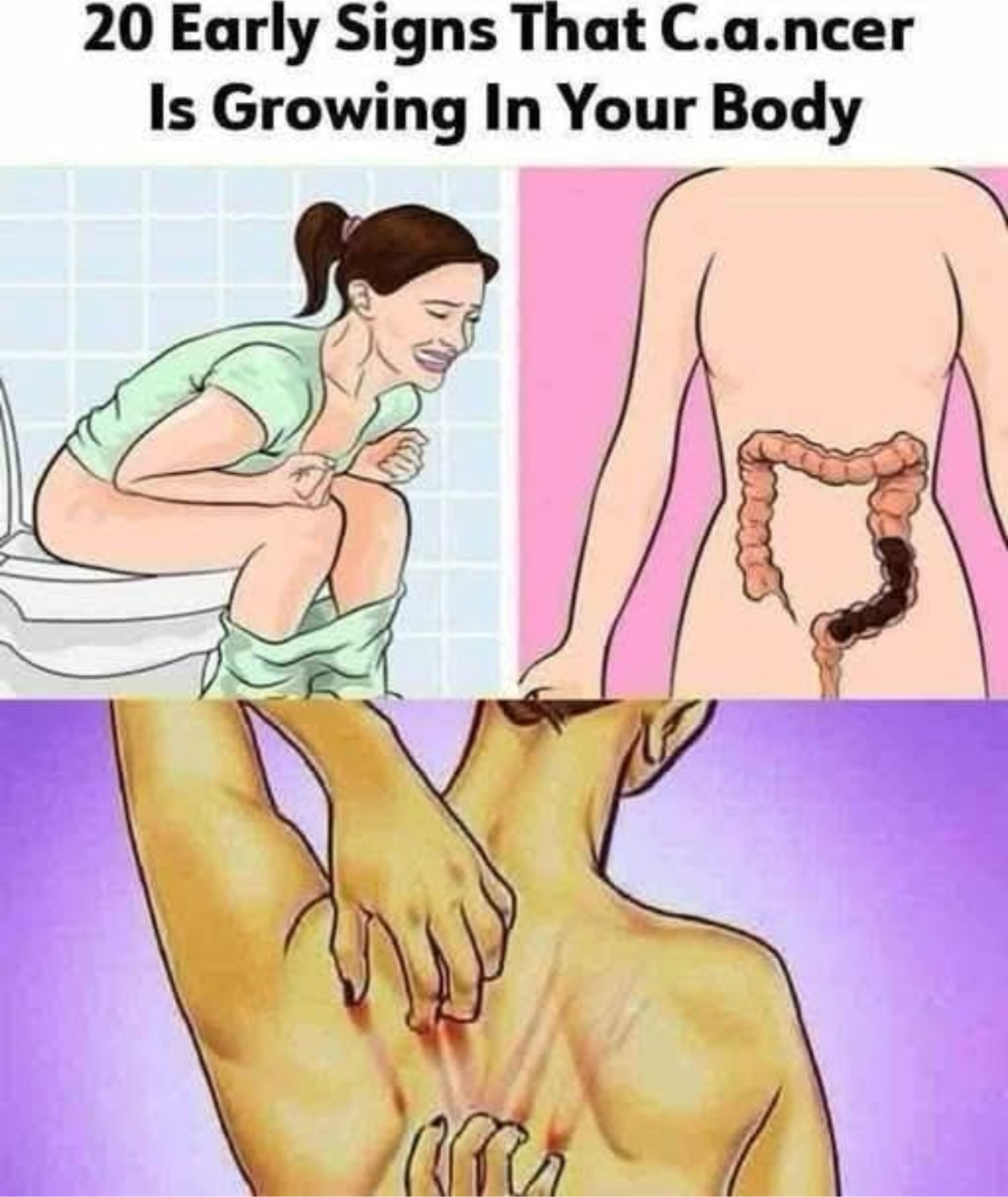 20 Early Warning Signs of Cancer You Should Never Ignore